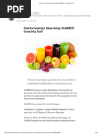 How to Generate Ideas Using ‘SCAMPER’ Creativity Tool