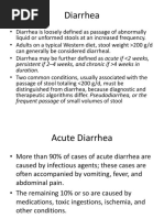 Diarrhea: Persistent If 2-4 Weeks, and Chronic If 4 Weeks in Duration