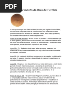 Desenvolvimento Da Bola de Futebol