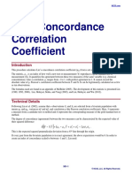 Lin's Concordance Correlation Coefficient