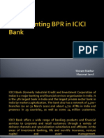 Implementing BPR in ICICI Bank