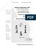 Indice Postural Del Pie Roberto