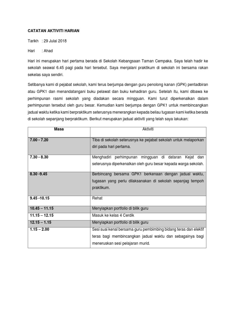 Catatan Harian | PDF