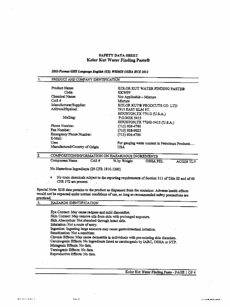 SDS KOLOR KUT Water Finding Paste