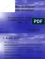 Uputstvo Za Subtitle Workshop