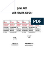 Jadwal Piket Kelas 6 Tp1819