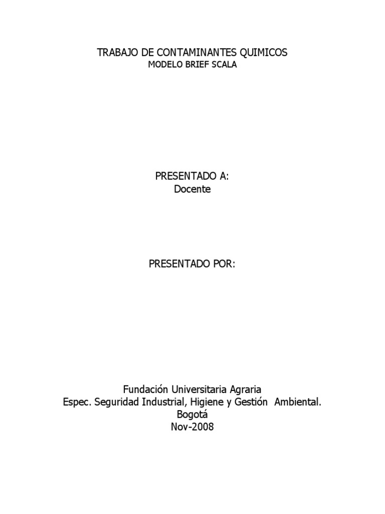 Modelo Brief Scala | PDF | Naturaleza | Bienestar