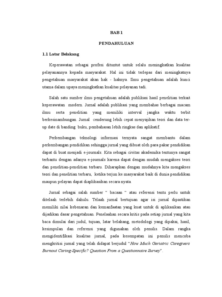 Contoh Analisis Jurnal