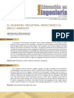 El Ingeniero Industrial Impactando El Medio Ambiente PDF