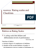 Rubrics: Rating Scales and Checklists: DR Nurulhuda A.R EDU3046 Pengajaran, Teknologi, Dan Penaksiran I