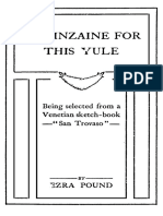 Pound, Ezra - Quinzaine For This Yule (Pollock, 1908)