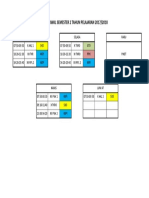 Jadwal Semester 2 Tahun Pelajaran 2017/2018