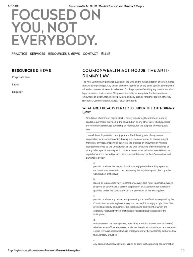 commonwealth-act-no-108-the-anti-dummy-law-mendoza-pangan-pdf