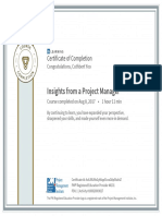 CertificateOfCompletion InsightsFromAProjectManager