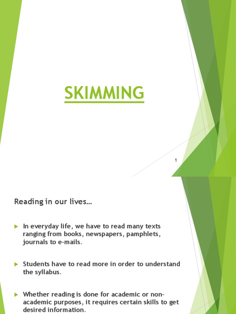 Skimming.ppt Speed Reading Reading (Process)