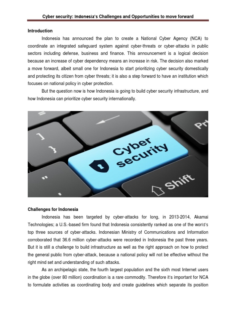 Indonesia's Cyber Security Strategy | PDF | Computer Security | Security