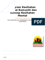 Program Kesihatan Mental Komuniti Intro