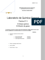 Laboratorio de Quimica Gases y Enlace Quimico