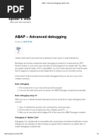 ABAP - Advanced Debugging - Spider's Web PDF