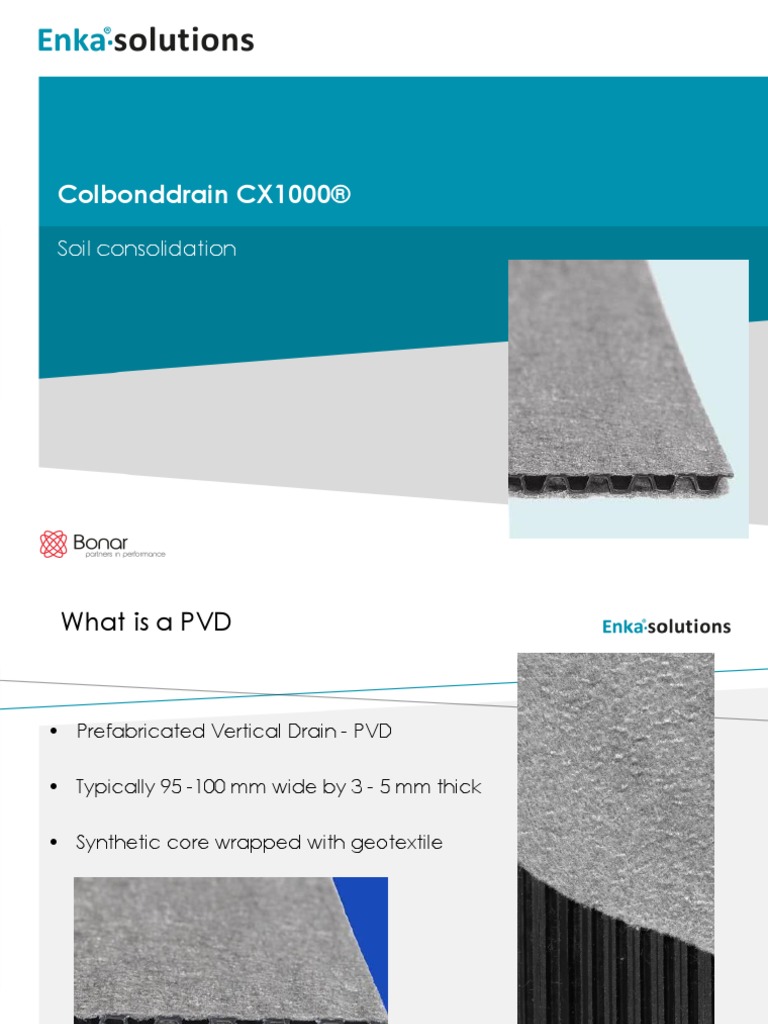 Soil Consolidation (Vertical Drains) | Download Free PDF | Drainage | Sand