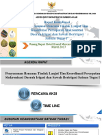 Rakor Tim Percepatan Sinkronisasi DI Dan Sawah Beririgasi New 7 Maret 2017