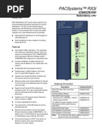 Pacsystems™ Rx3I: Redundancy Cpu