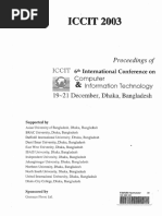 Table of Contents From Proceedings of ICCIT 2003