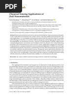 Chemical Sensing Applications of ZnO Nanomaterials