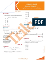 Solucionario examen UNI 2018