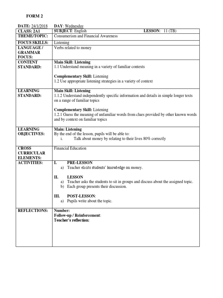 Lesson 12 | PDF | Language Arts & Discipline