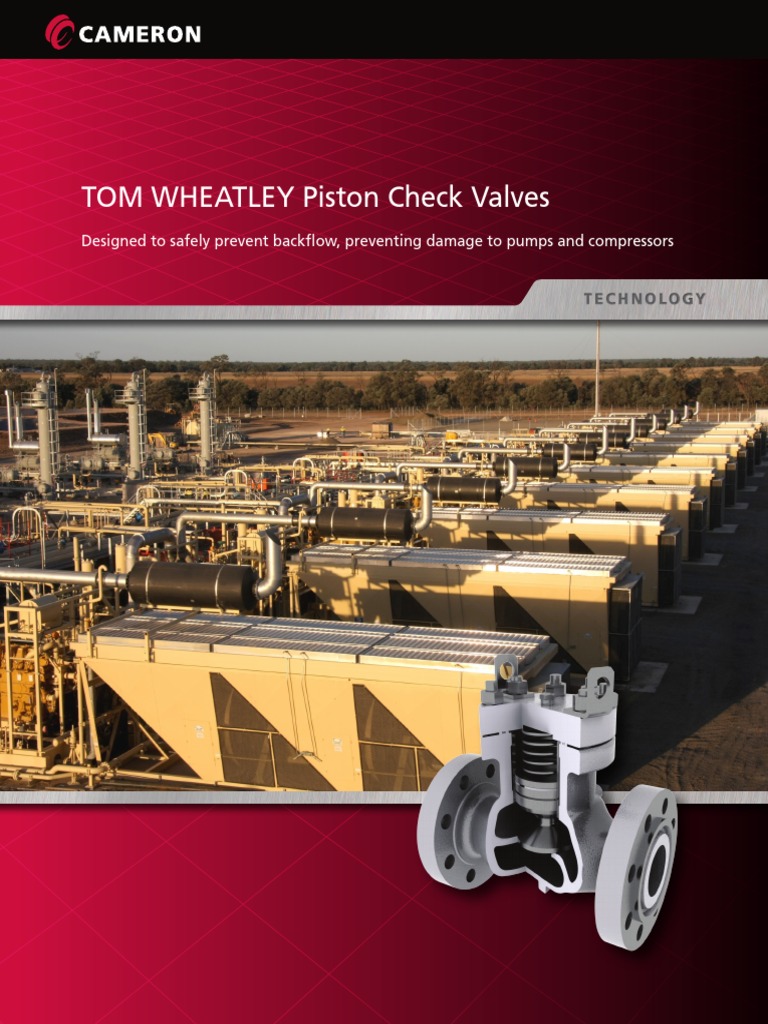 Tom Wheatley Piston Check Valves Brochure PDF Valve Piston
