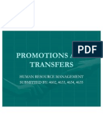 Promotions and Transfers