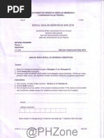 Kertas Sebenar SPM 2016 Bahasa Inggeris 1119/1 