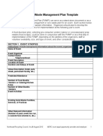 Food Waste Management Plan Template