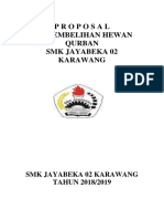 Proposal Penyembelihan Hewan Qurban SMK Jayabeka 02 Karawang