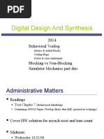 Digital Design and Synthesis: Behavioral Verilog