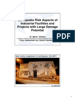 Earthquake Risk Aspects of Industrial Facilities and Projects With Large Damage Potential