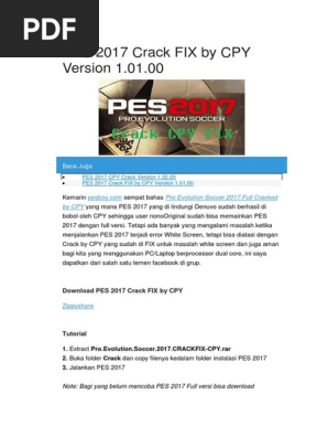 Pes 2017 crack torrent