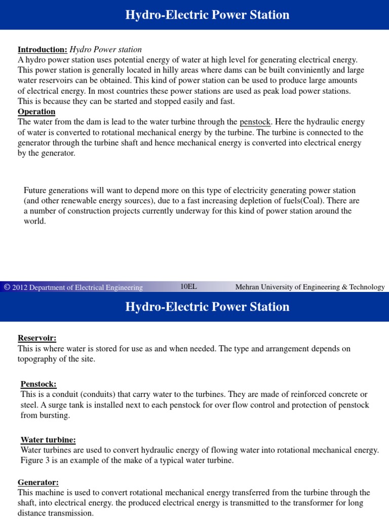 Hydro Power Plant | PDF | Hydroelectricity | Power Station