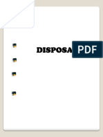 Disposal