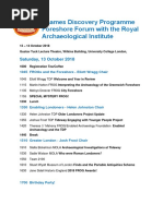Download Foreshore Forum Programme 2018 by Thames Discovery Programme SN388794119 doc pdf