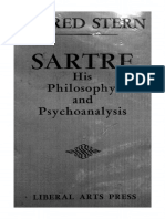 Alfred Stern Sartre His Philosophy and Existential Psychoanalysis