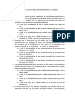 Problemas de Distribución Muestral de La Media