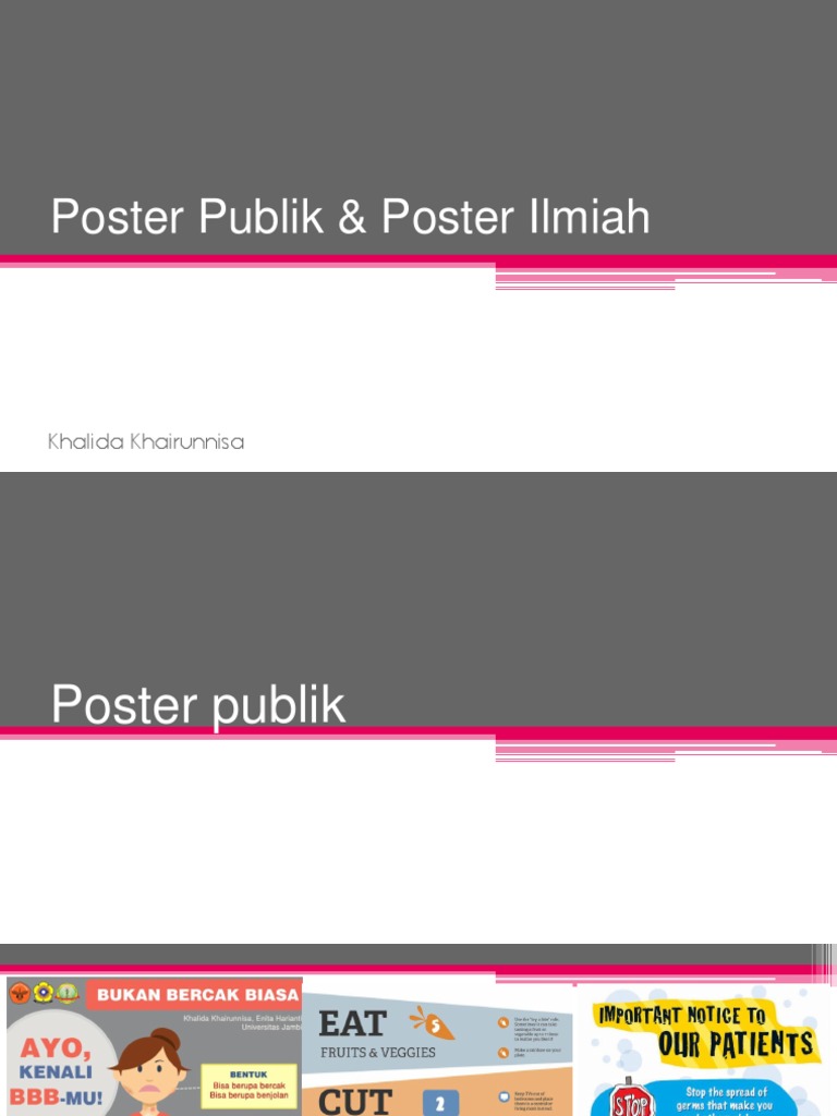 Poster Publik & Poster Ilmiah | PDF