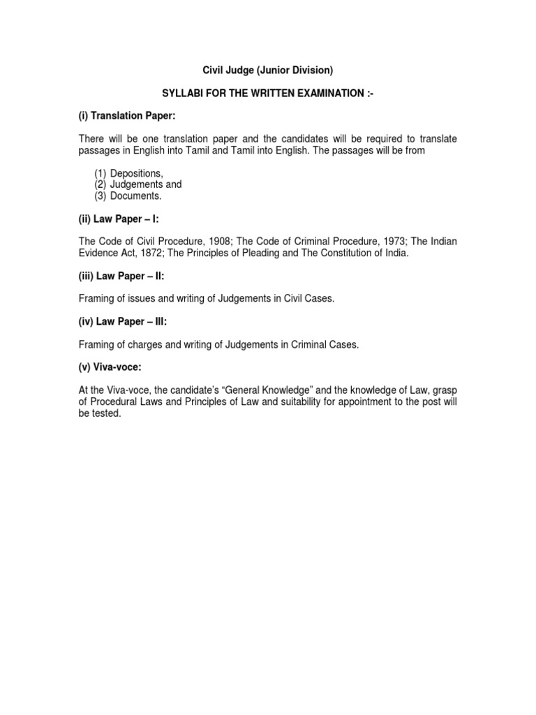 Civil Judge PDF | PDF