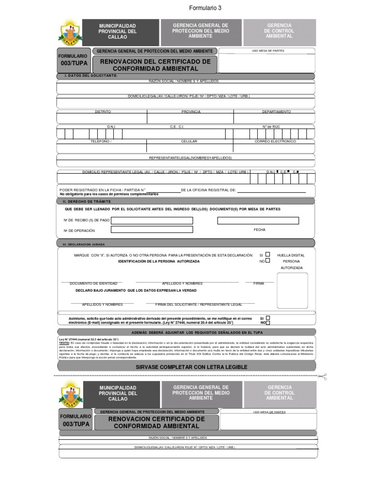 Formulario 03 | PDF | Gobierno