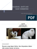 Besaran, Satuan Dan Dimensi