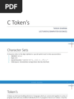 C Token's: Tarun Sharma Lecturer (Computer Science)