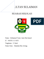 Kerja Kursus Sejarah (SMK Sultan Sulaiman) Kuala Tengganu