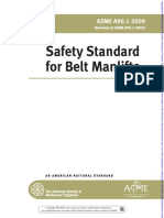 Safety Standard For Belt Manlifts: ASME A90.1-2009
